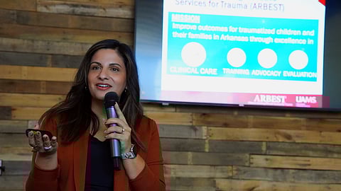 Dr. Sufna John, a clinical psychologist and co-director of Arkansas Building Effective Services for Trauma (ARBEST)