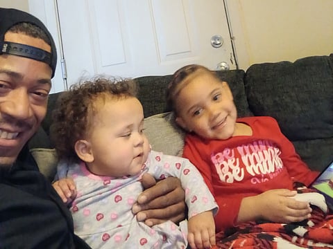 Jermaine and his daughters