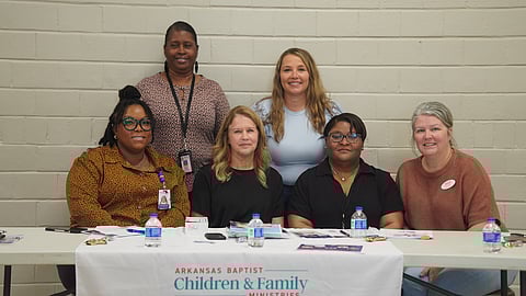 Etoya Williams, RN, Administrator, Drew County Health Unit – Arkansas Department of Health; Angela Anderson, Arkansas Statewide Coordinator, Baby & Me State Coordinator; Tawana Wainwright, Community Health Worker, Mainline Health Systems, Inc.; Brandy Davis, Executive Director, Hope Place of Monticello; and Renee Powell, Car Seat Educator, Arkansas Children’s Hospital; Crystal Regalado of Arkansas Baptist Childrens Homes and the 100 Families Initiative