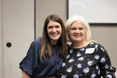 Karen Phillips and Dana Baker, Restore Hope employees and former foster parents