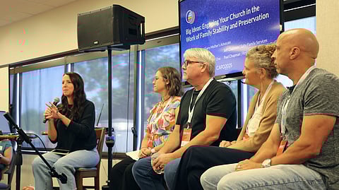 Charlee Tchividjian, founder of Every Mother’s Advocate; Angela Coston, Executive Director of For the Sake of One; Paul Chapman, Executive Director of Restore Hope; Laura Galt, National Director of Strategic Partnerships for Safe Families for Children; Jeff Chaisson, Executive Director of Salty Family Services