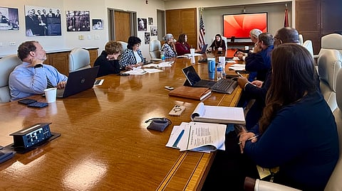 State leaders meet at the Department of Commerce