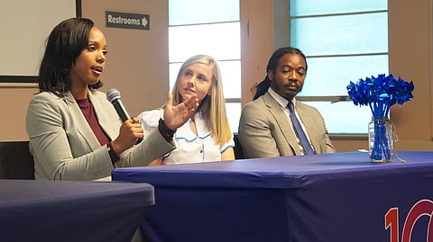 Judge Shanice Johnson, Tiffany Wright, and Joshua Buck