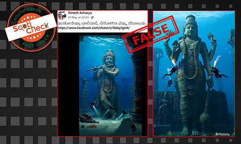 Fact Check: ಇಂಡೋನೇಷ್ಯಾ ಬಾಲಿಯಲ್ಲಿ ನೀರೊಳಗಿನ ವಿಷ್ಣು ದೇವಾಲಯ ಎಂದು ಎಐ ವೀಡಿಯೊ ವೈರಲ್