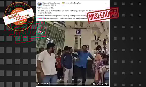 Fact Check: Tamil Nadu cab mafia forces passengers in front of cops? No, here are the facts