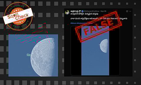 A video claiming to show a mysterious object hitting the Moon is going viral on social media.