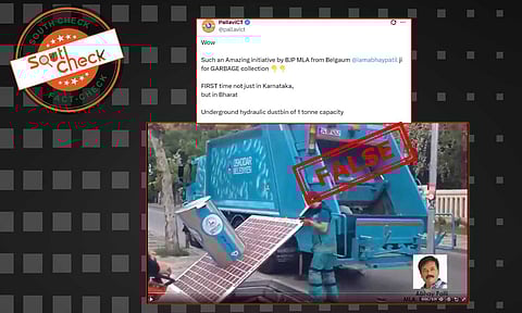 Fact Check: ಭೂಗತ ಹೈಡ್ರಾಲಿಕ್ ಕಸದ ತೊಟ್ಟಿಯ ವೀಡಿಯೊ ಟರ್ಕಿಯದ್ದು, ಬೆಳಗಾವಿಯದ್ದಲ್ಲ