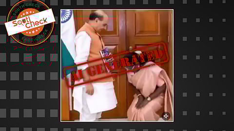 Fact Check: ராஜ்நாத் சிங் காலில் விழுந்த திரௌபதி முர்மு? உண்மை என்ன