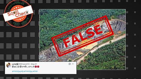 Fact Check: கேரளாவின் பழைய கல்குவாரி படத்தை தமிழ்நாட்டுடன் முடிச்சுப் போடும் போலிப் பதிவு: உண்மைப் பின்னணி!