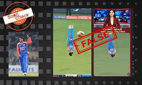 A video allegedly showing Indian women’s cricketer Radha Yadav taking a spectacular back-flip catch is circulating widely on social media.