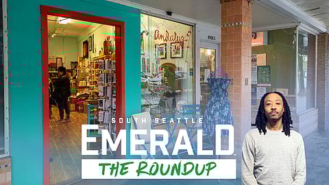 Shoppers browse gifts at Andaluz in Columbia City, a BIPOC- and woman-owned shop offering locally made jewelry, pantry items, books, home goods, and more.