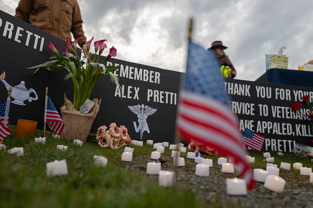 Over 150 Gather at Seattle VA Vigil Honoring Alex Pretti