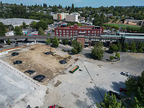Cleared site across from Mount Baker Station.
