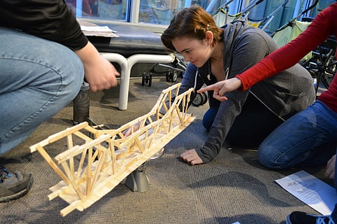 Building Bridges from Popsicle Sticks, Competition Sparks Students' Ingenuity