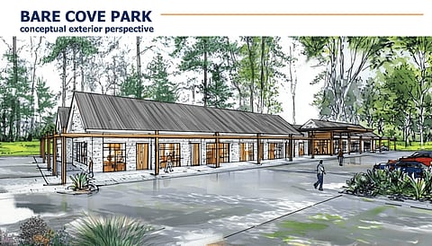 An architect's rendering of a new senior center in Hingham.  