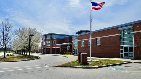 Exterior of Hingham High School