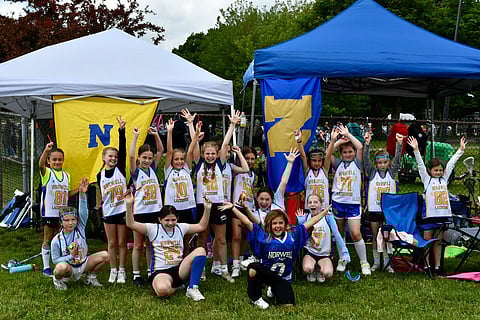 Norwell Youth Lacrosse players at the Battle of Boston Tournament. 