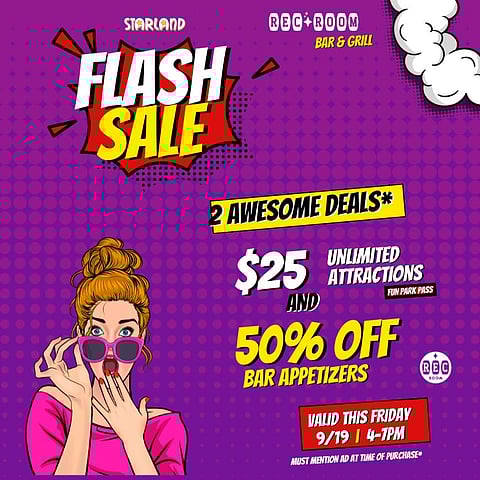  Flash Sale Friday! 