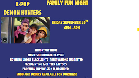 K-Pop Demon Hunters Family Fun Night