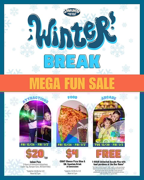  Winter Break mega fun SALE!