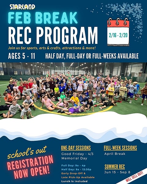 👦👧 FEBRUARY BREAK Recreation Program 