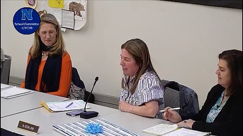 School officials bade their farewells to 12-year school committee member Alison Link in a meeting April 27.