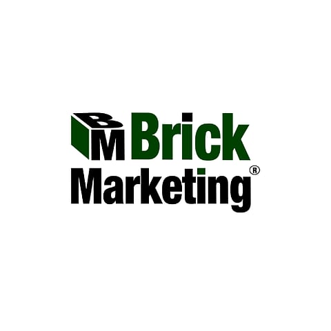Brick Marketing Logo that is green and black