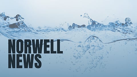 image of water with words "norwell news" over it