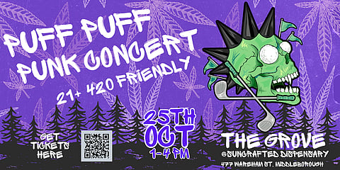 promo poster for puff puff punk concert