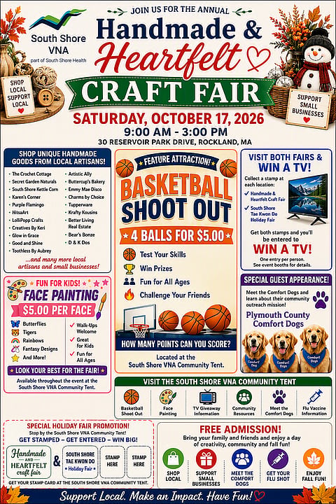 promo poster for handmade and heartfelt craft fair 