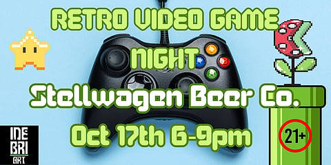 promo poster for video game night 