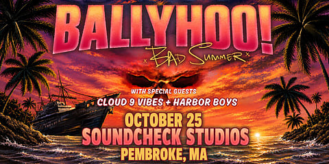 promo poster for ballyhoo bad summer at soundcheck studios 