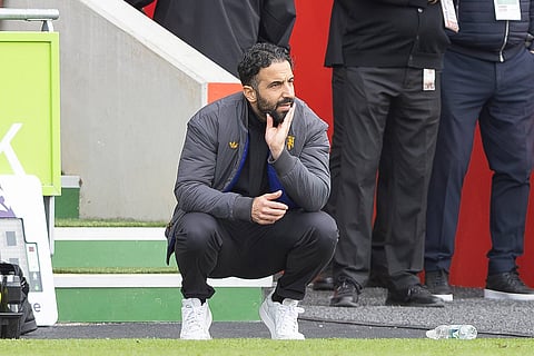 Ruben Amorim seemed listless on the touchline against Brentford