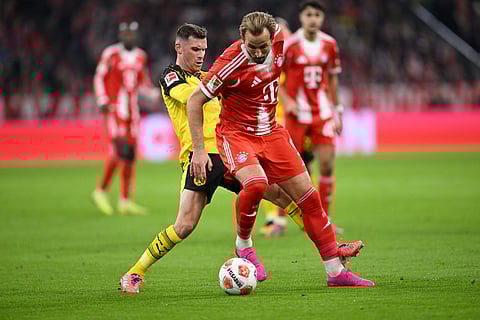 Harry Kane scored a goal and an assist for Bayern Munich against Borussia Dortmund