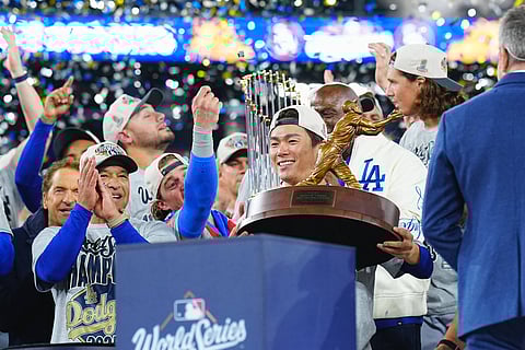Los Angeles Dodgers' Yoshinobu Yamamoto won the MVP award