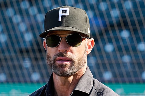 Gabe Kapler observing a practice session