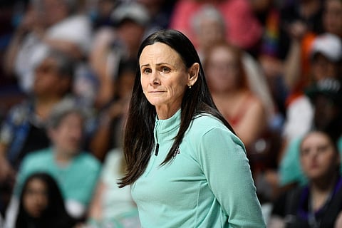 Sandy Brondello watches from the sidelines