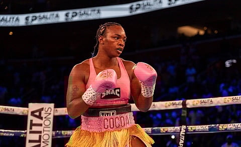 Claressa Shields in action