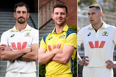 Australia's first-choice seam trio for the first Ashes test