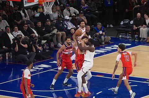 New York Knicks in action