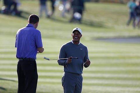 Tiger Woods in action