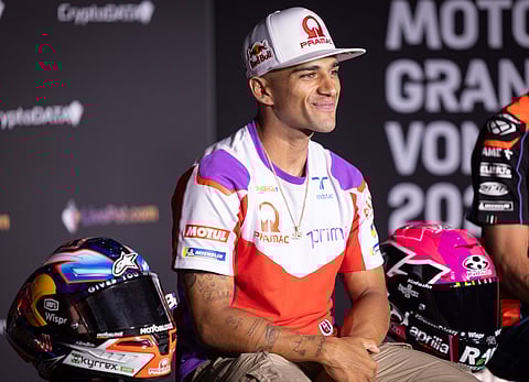 Jorge Martin at a press conference