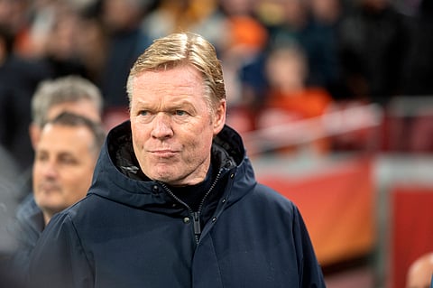 Ronald Koeman on the touchline