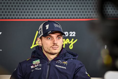 Max Verstappen attends the Media Day