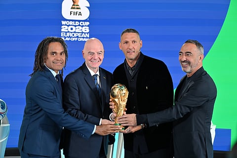 A still from the 2026 FIFA World Cup qualification draw
