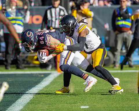 Chicago Bears players in action