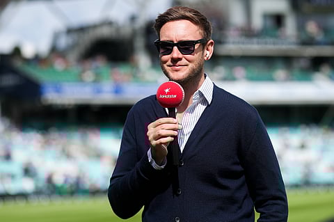 Stuart Broad in action