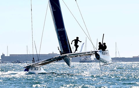 SailGP in action 