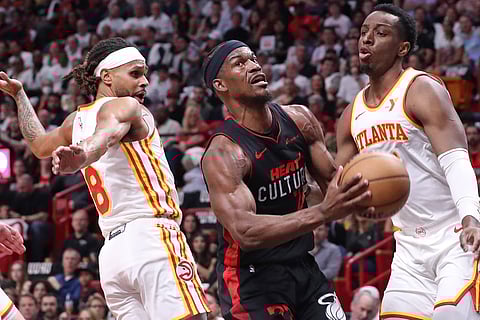 Miami Heat and Atlanta Hawks in action