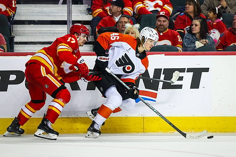 The Flames got past the Flyers
